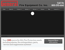 Tablet Screenshot of generalfireequipment.net